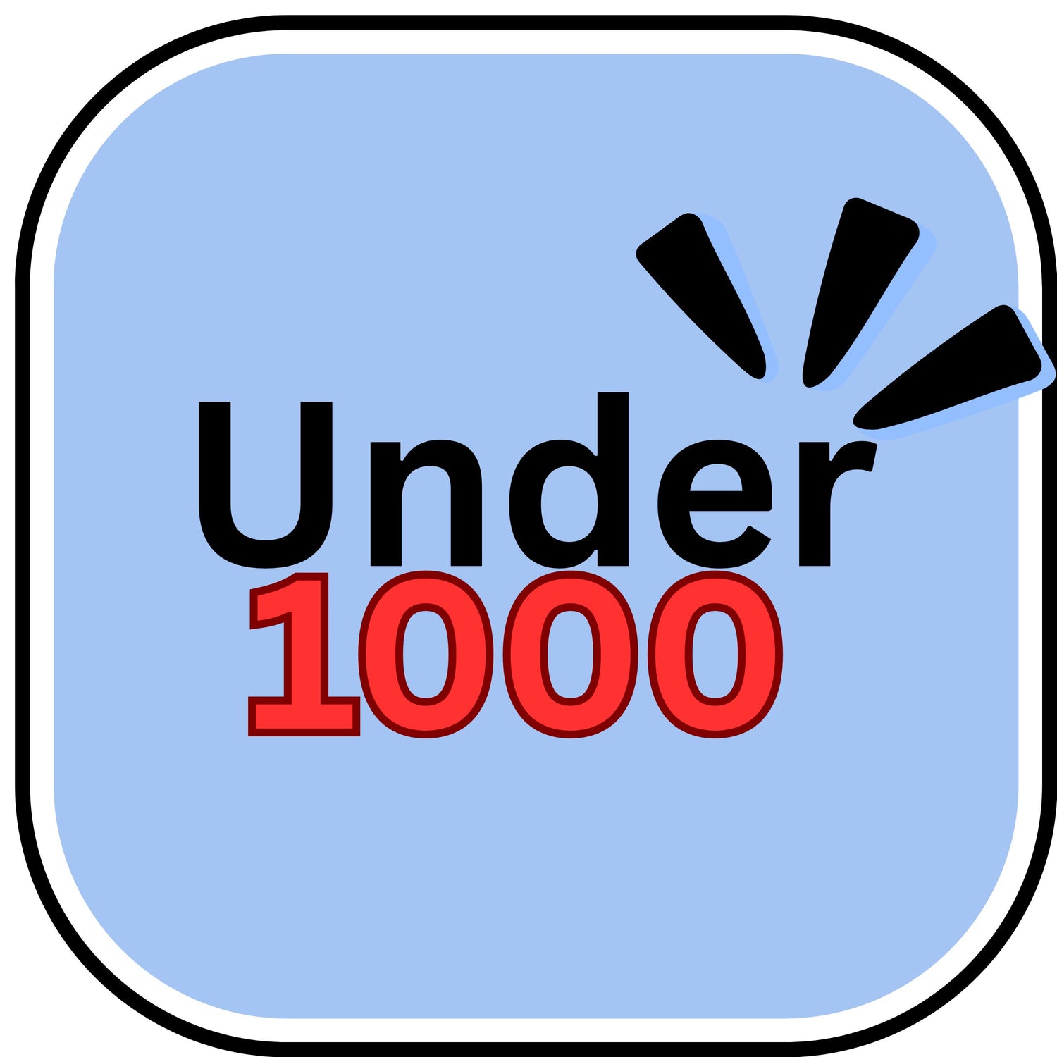 under 1000
